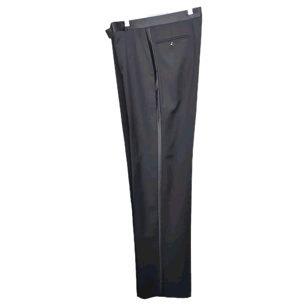 Jones New York Tuxedo Suit Mens 40L/33W (Est) Black Wool 2-Button Formal 2pc Tux - Picture 11 of 15